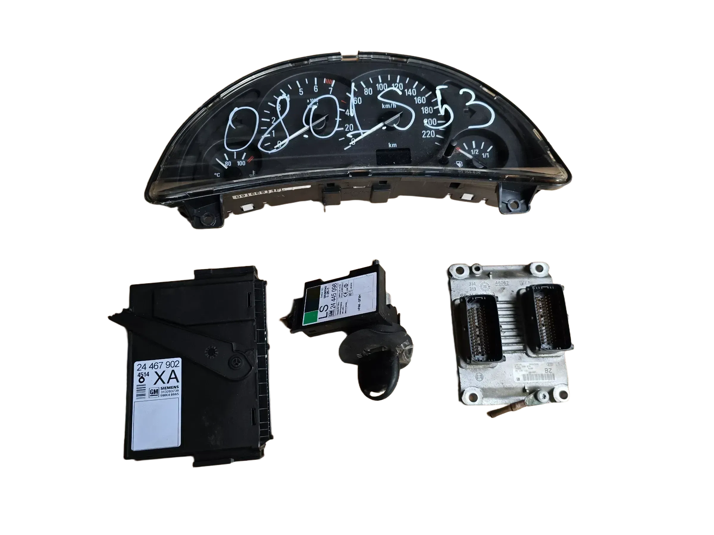 Original Opel Corsa C  Steuergerät Set 0261206074 09115112 - Bild 1