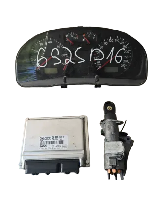 VW Passat 3B Motorsteuergerät Set 8D0907558B ORIGINAL BOSCH - Bild 1