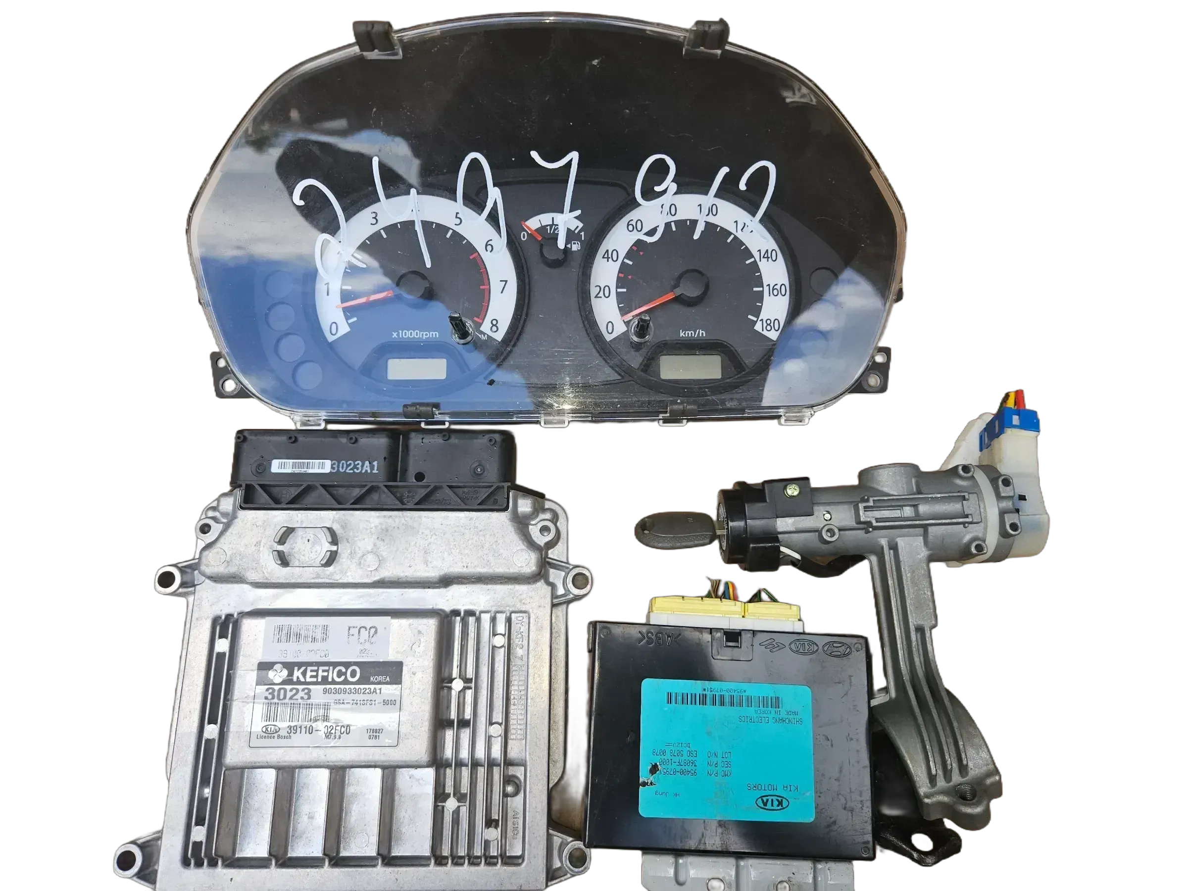 Motorsteuergerät Kia Picanto M7.9.8 3911002FC0 set - Bild 1