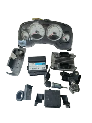 Opel Astra G 2,2 Z22SE Motorsteuergerät Set 09391283 - Bild 1