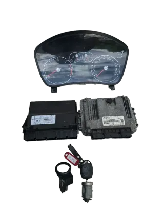 Ford Fusion Fiesta Motorsteuergeret Set 6S6112A650VC 1.6TDCi 66kW - Bild 1