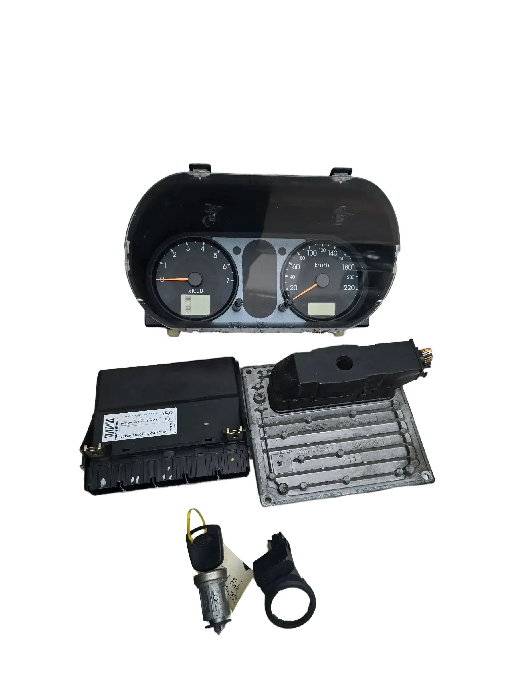 Motorsteuergerät  Set 3S6112A650BB Ford Fiesta 1.3 JH1/JD3 51 KW 70 PS - Bild 1