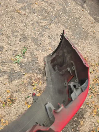 Renault Megane 2 CC Cabrio Stoßfänger hinten Heckstoßstange Rot - Bild 5