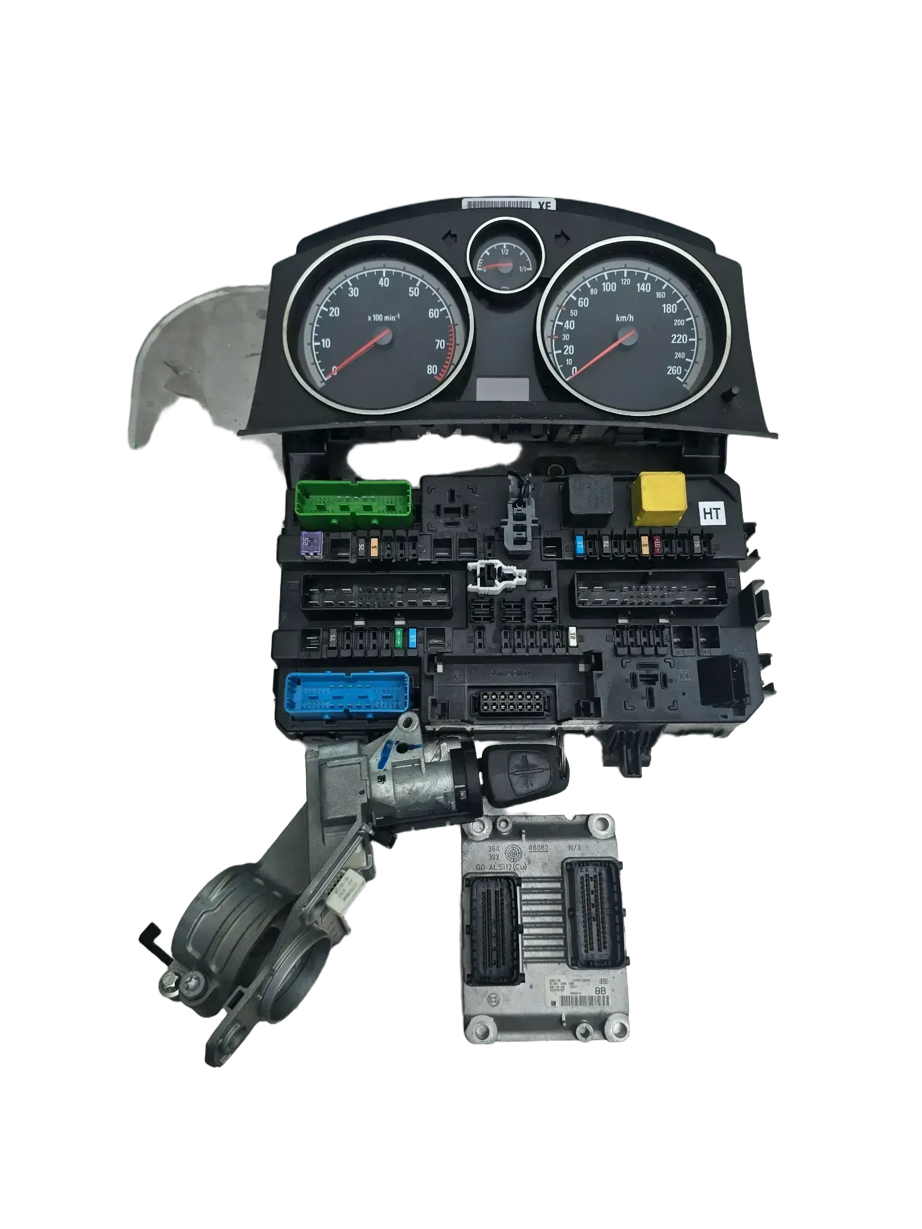 Opel Astra H Z14XEP Motorsteuergerät Set  55558787  BB 0261208396 - Bild 1