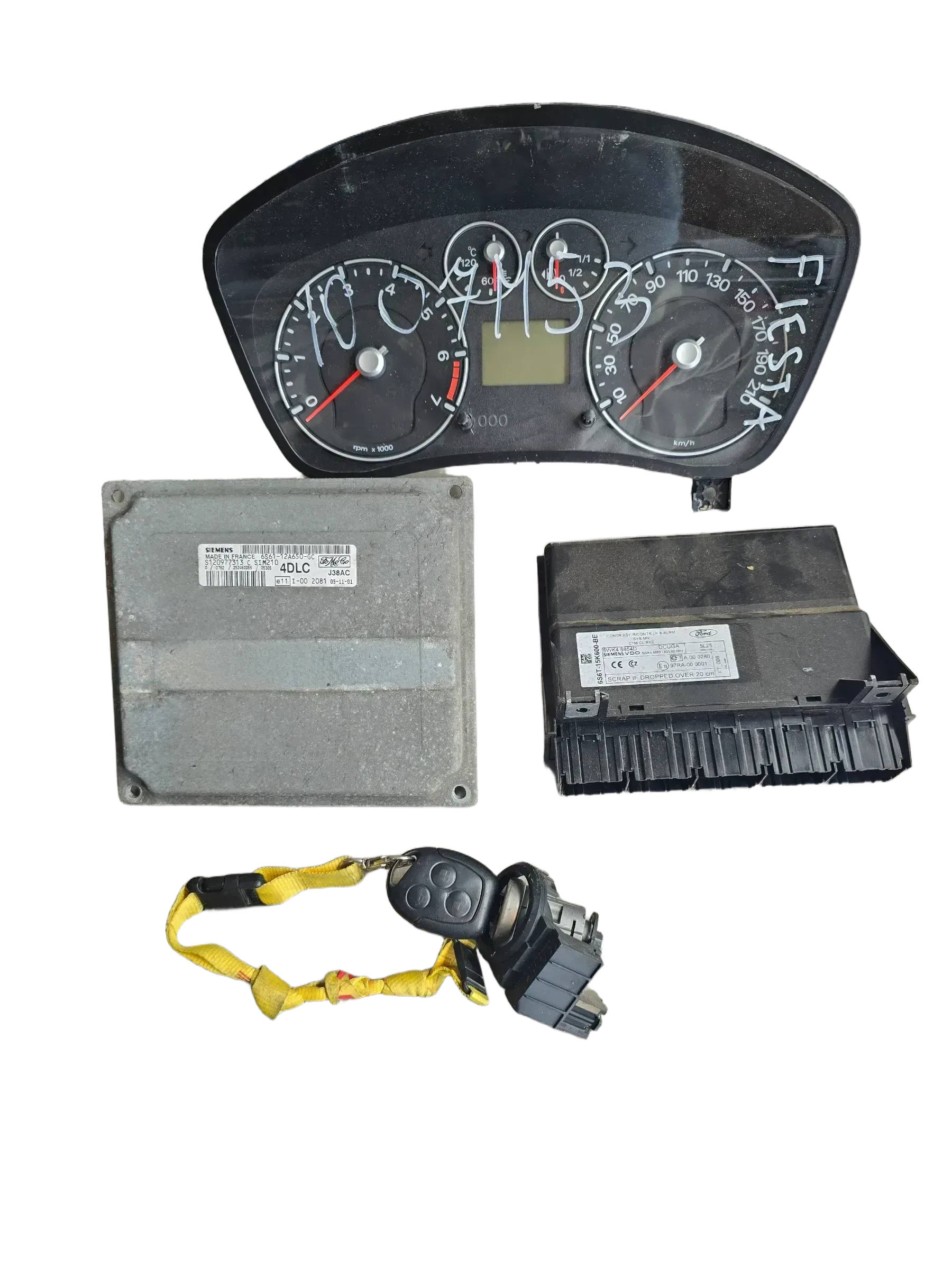 Motorsteuergerät Set  Einspritzung Ford JH1/JD3 Fiesta 1.4 6S6112A650GC - Bild 1