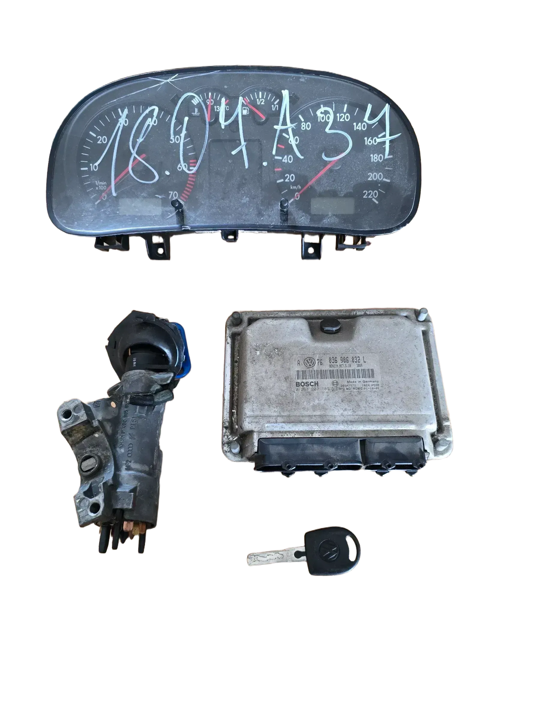 VW Golf 1.4 1 J MotorSteuergerät Set Einspritzung 036906032L - Bild 1