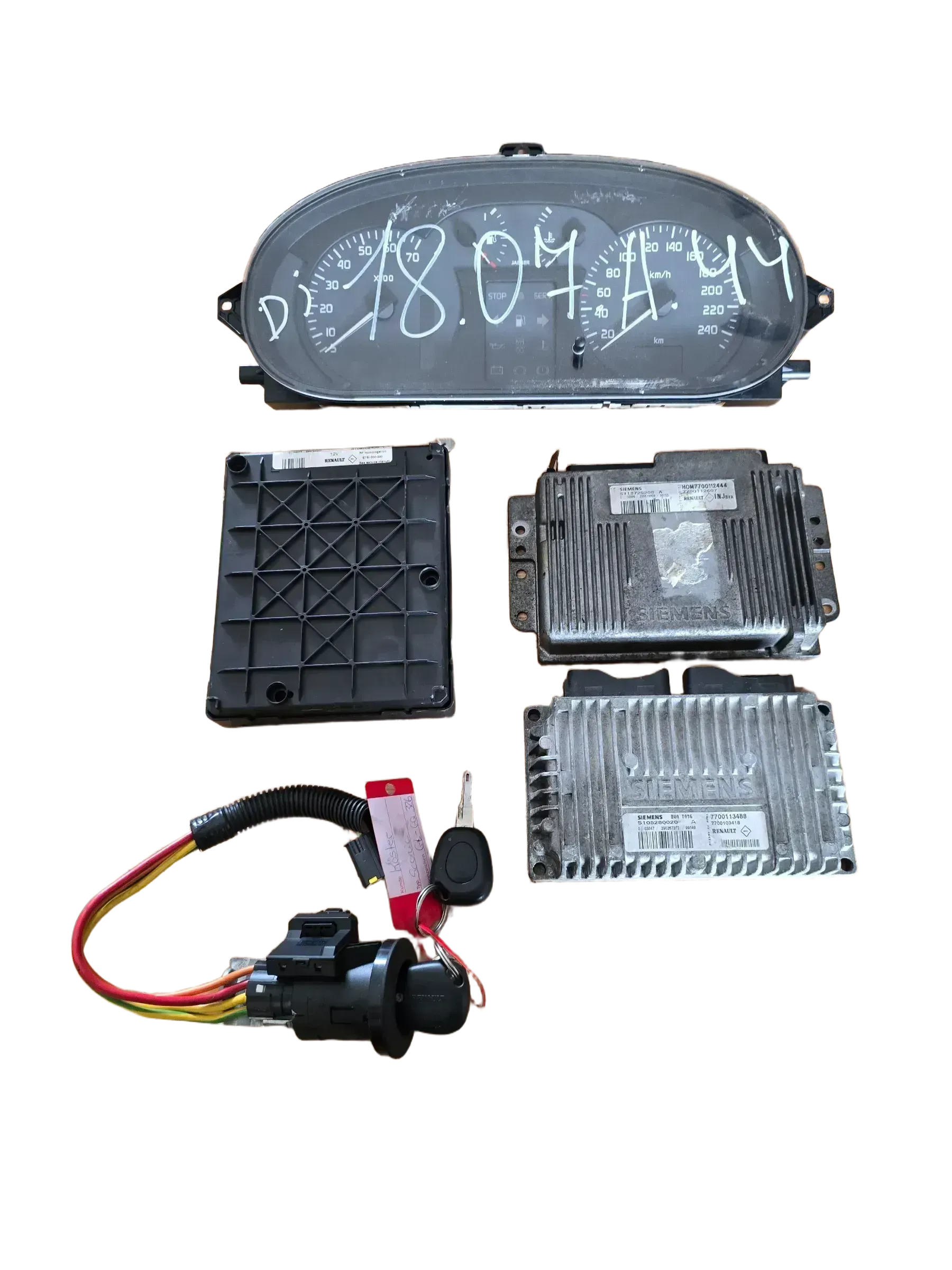 Motorsteuergerät Set Renault Scenic S113725208A HOM7700112444 7700112607 - Bild 1