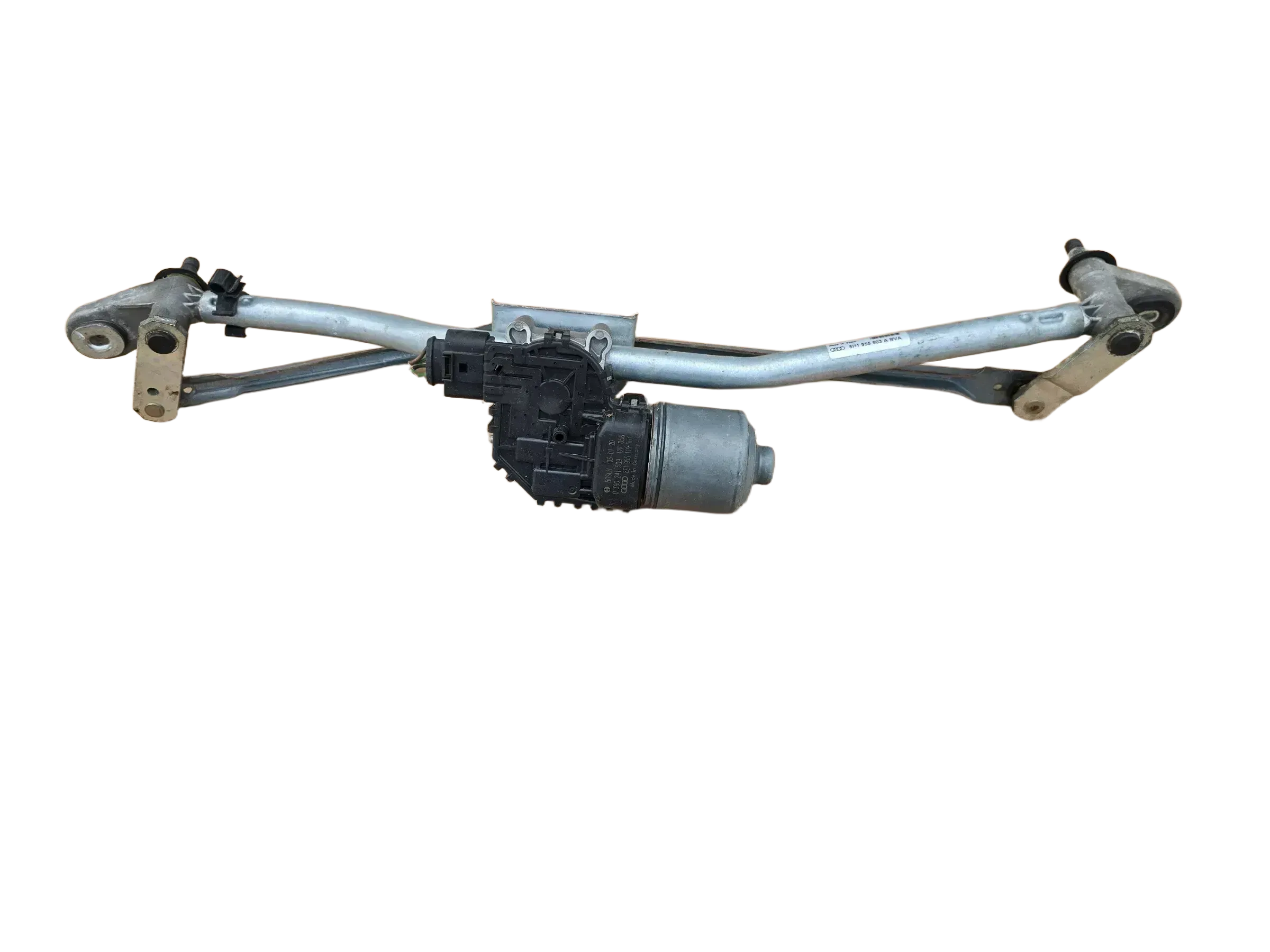 Original Audi A4 B6 Cabrio 8E Scheibenwischermotor mit Gestänge vorne 8E1955119 - Bild 1