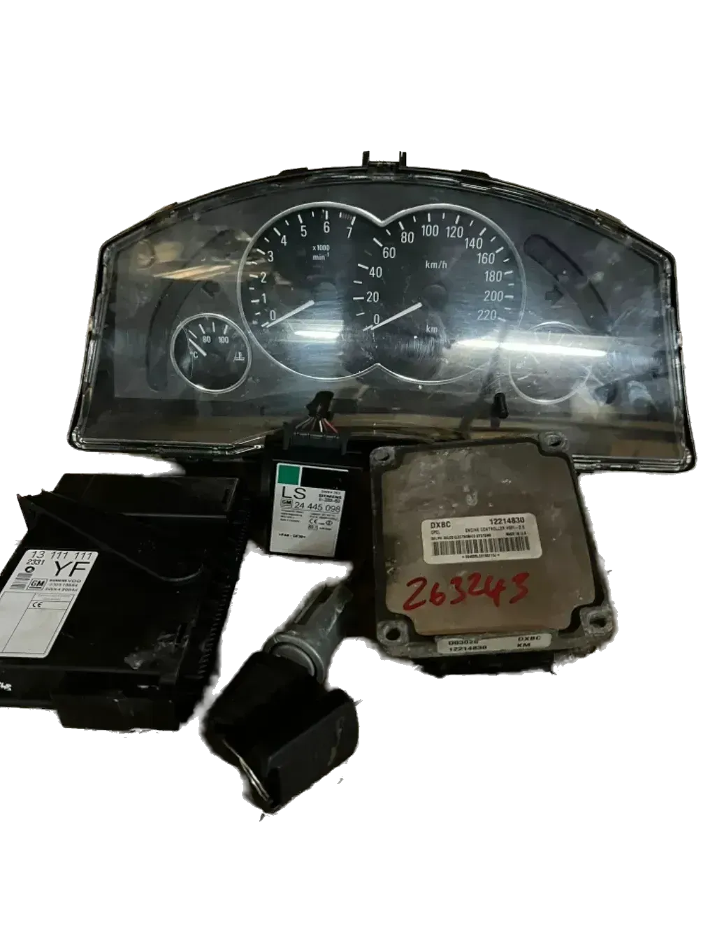 Motorsteuergerät Steuergerät Motor Opel Meriva A 12214830 set - Bild 1