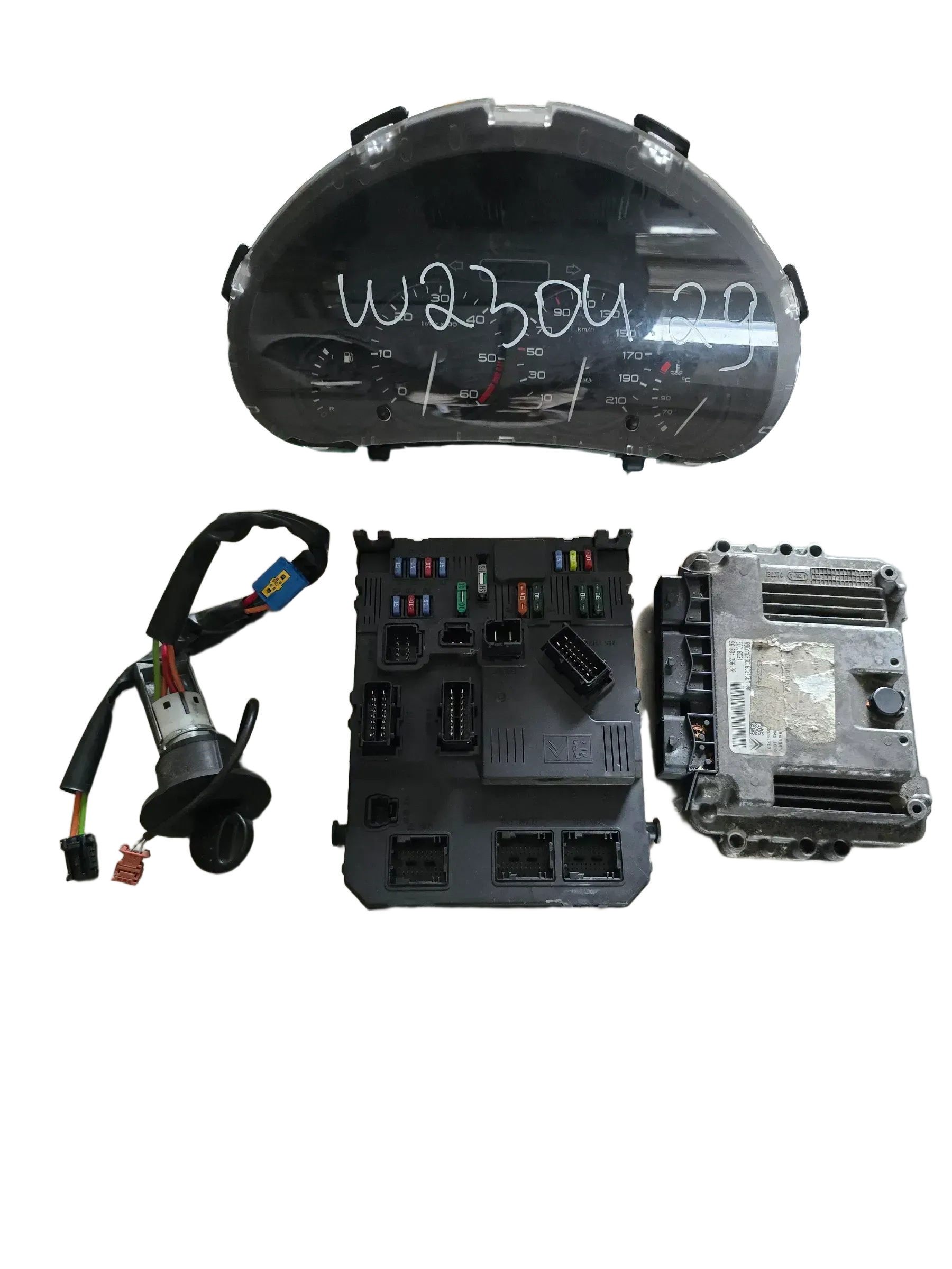 9663475680 Motorsteuergerät Set Modul ECU Peugeot 206 - Bild 1