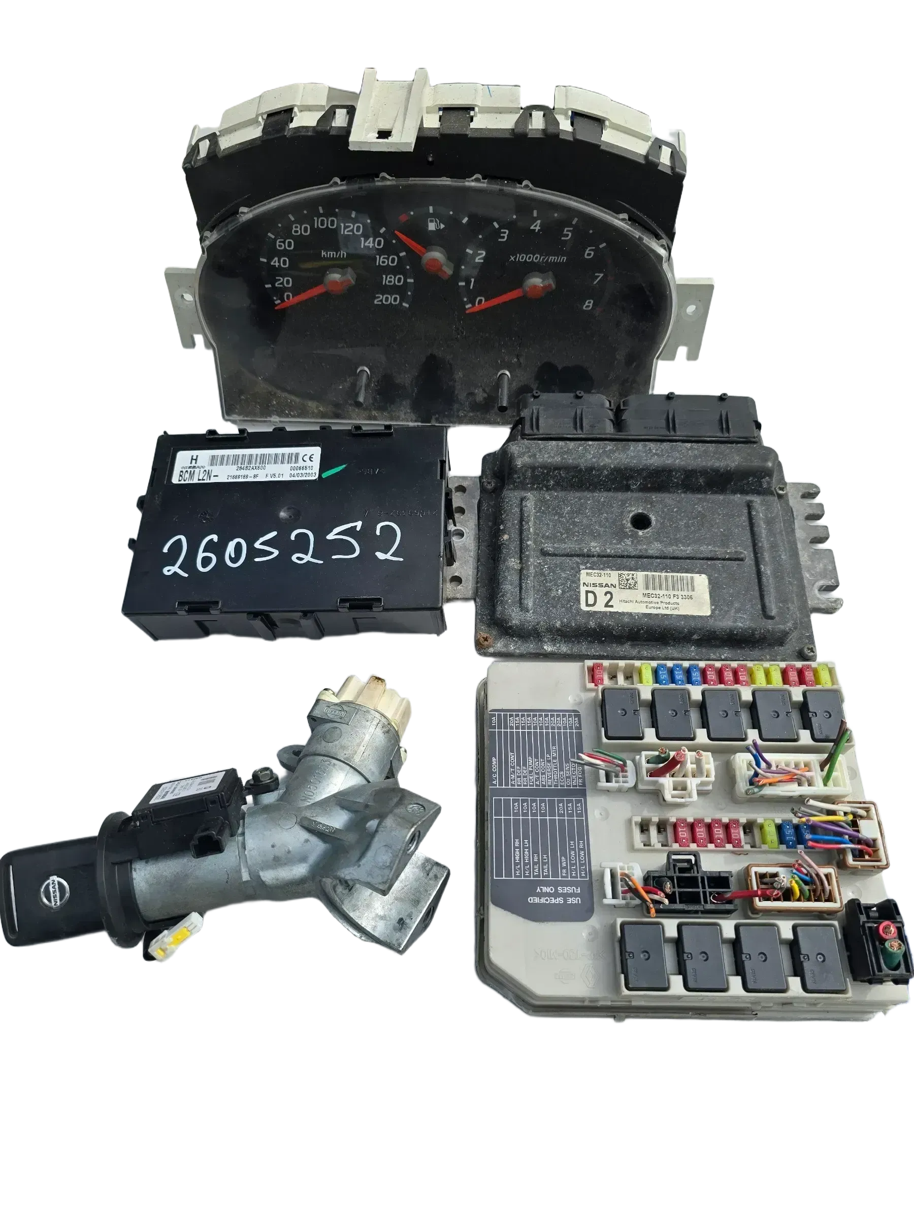 Motorsteuergerät Set Nissan Micra K12 mec32110f33306 - Bild 1