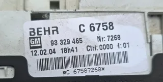 Opel Meriva A Klimabedienteil Heizungsregler 93329465 - Bild 3