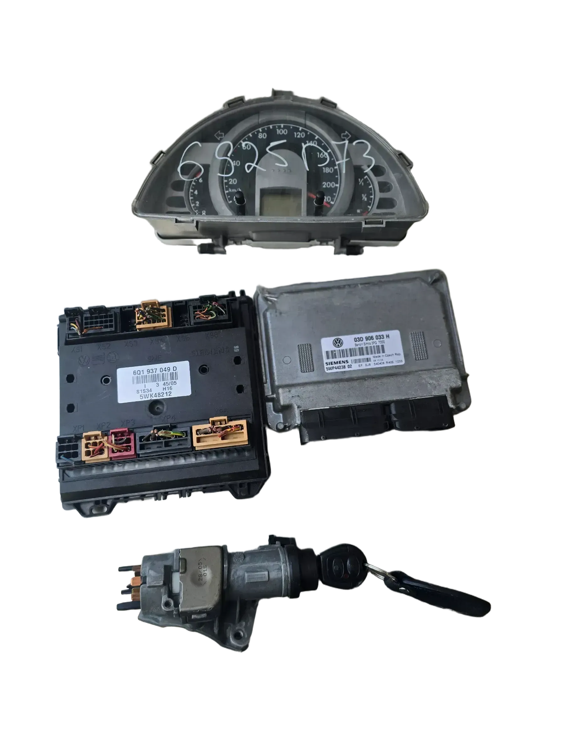 Original MotorSteuergerät Set VW FOX (5Z1) 1.2 - 03D906033H - Bild 1