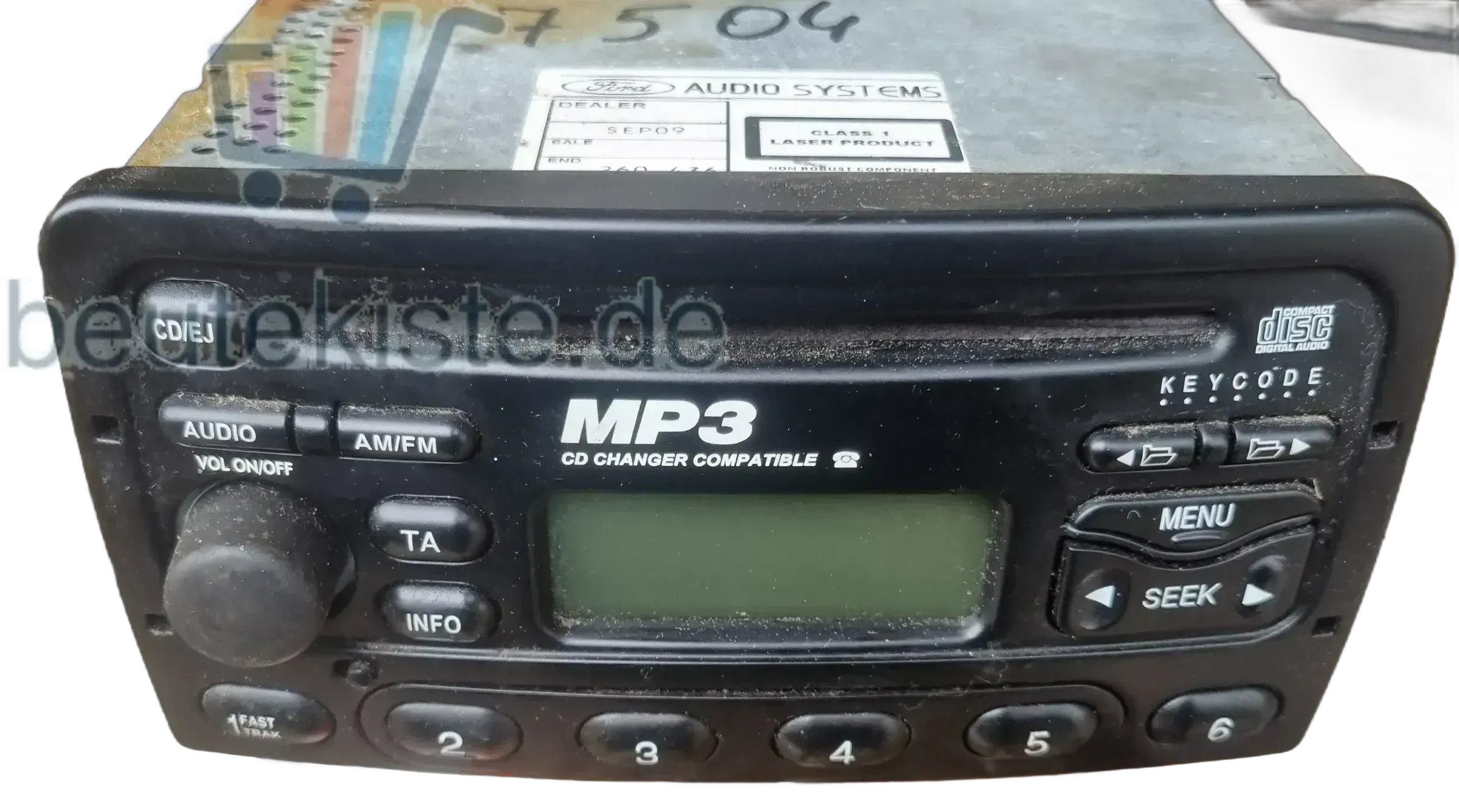 Original Ford 6000CD  MP3 Autoradio  mit Cod - Bild 1