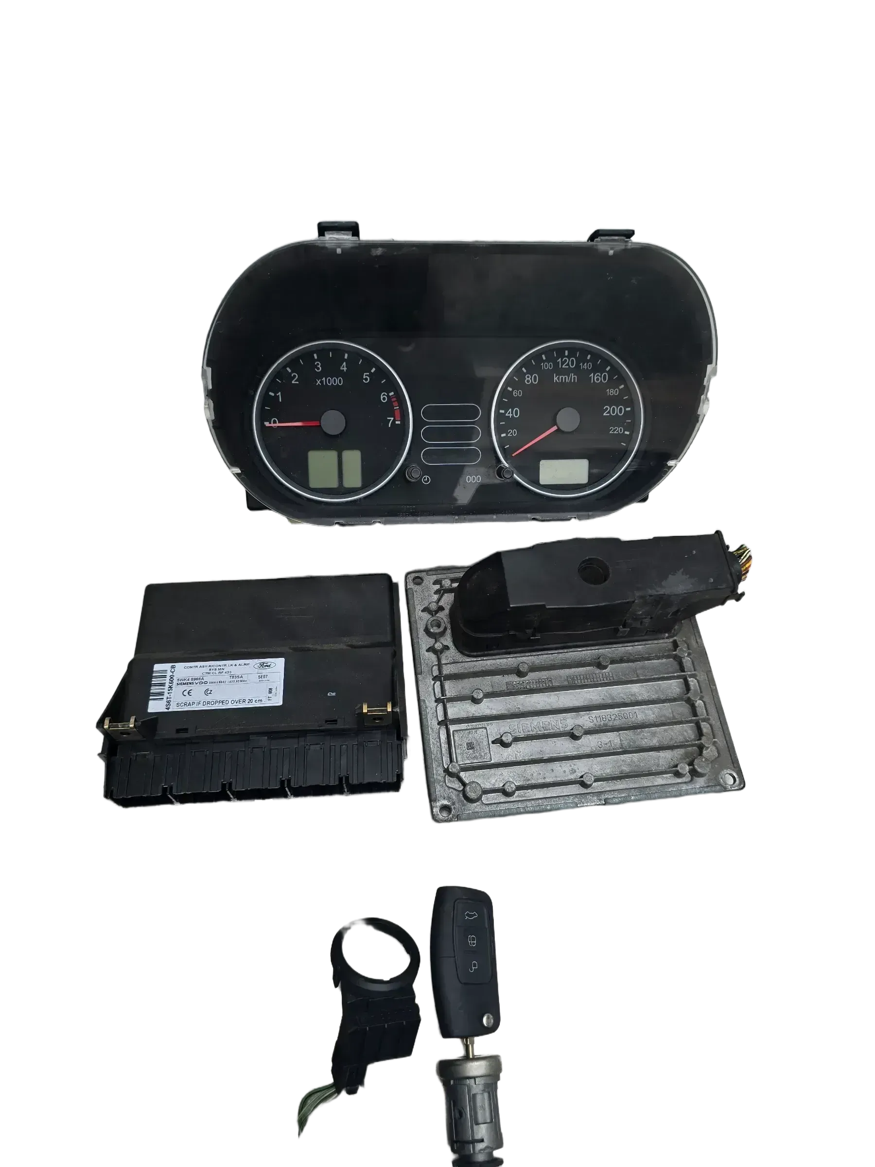 Original Ford Fiesta MK5 Motorsteuergerät Set 4S6112A650-ND - Bild 1