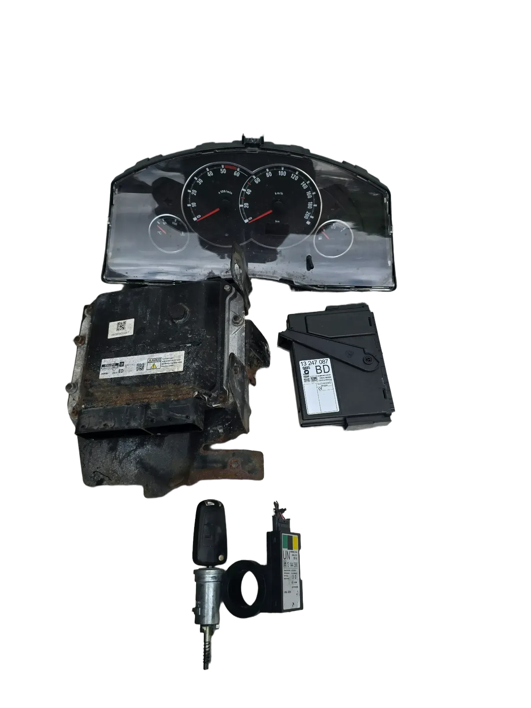 Opel Meriva A Motorsteuergerät Satz 1,7 Diesel Z17DTR  98002896 - Bild 1