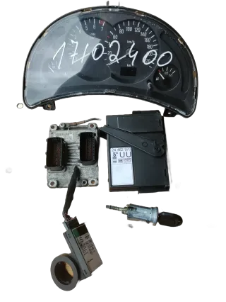Opel Corsa C Motorsteuergerät Set  0261206072 1.2 16V  Steuergerät 09115111 - Bild 1
