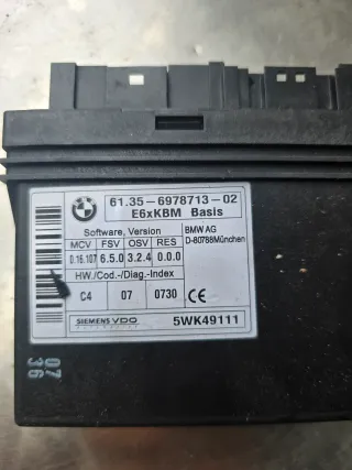 BMW Körper Gateway Steuergerät  ECU für 5 6 Serie E60 E61 E63 OEM 6978713 - Bild 2