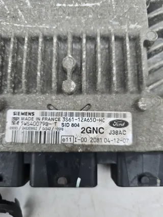 Motorsteuergerät Set FORD FUSION 1.4 TDCi 3S6112A650HC - Bild 4