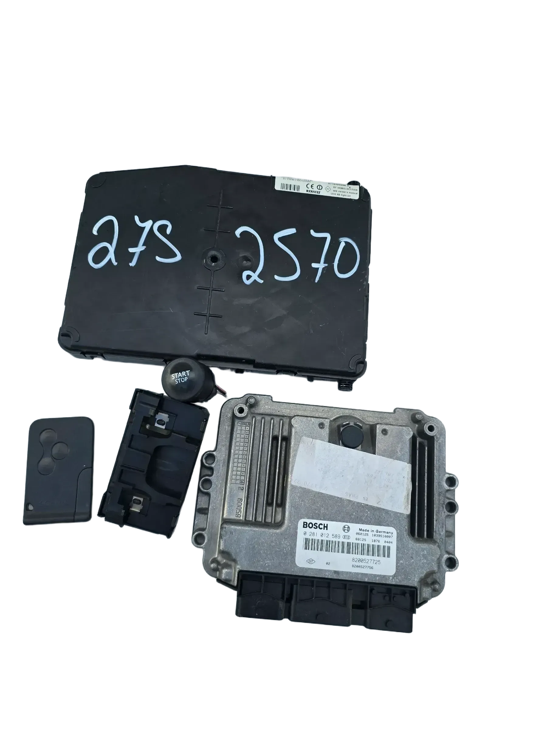 Motorsteuergerät Set Renault  Scenic 1.9 DCI 8200527725 Bosch 0281012589 - Bild 1