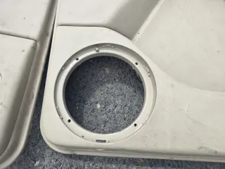 VW Golf 4 Cabrio Türverkleidung Türpappen Leder  Links +recht Hinten Beige Defekt - Bild 9