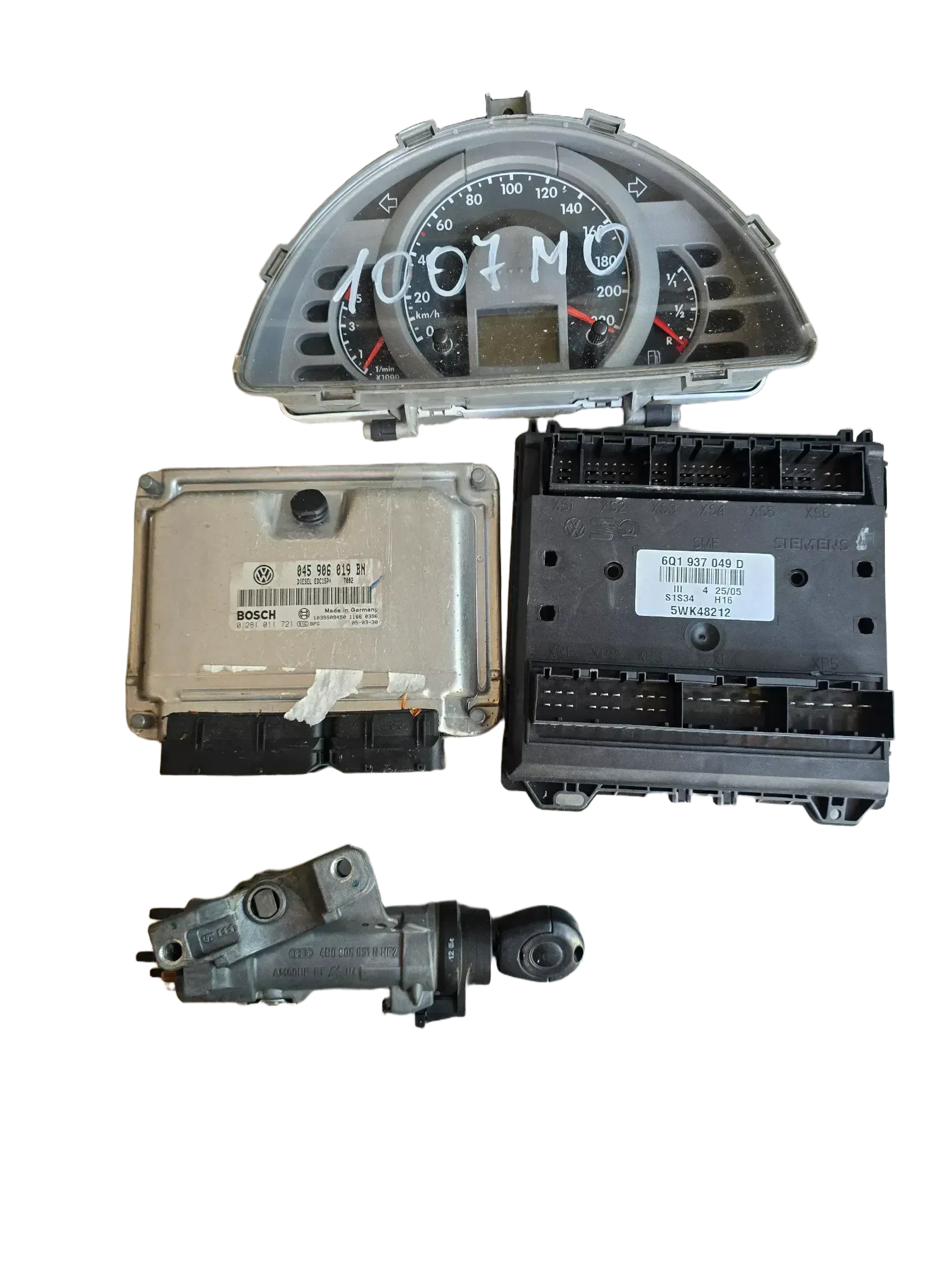 Steuergerät Set Dieseleinspritzung 0281011721 045906019BN VW FOX 5Z - Bild 1