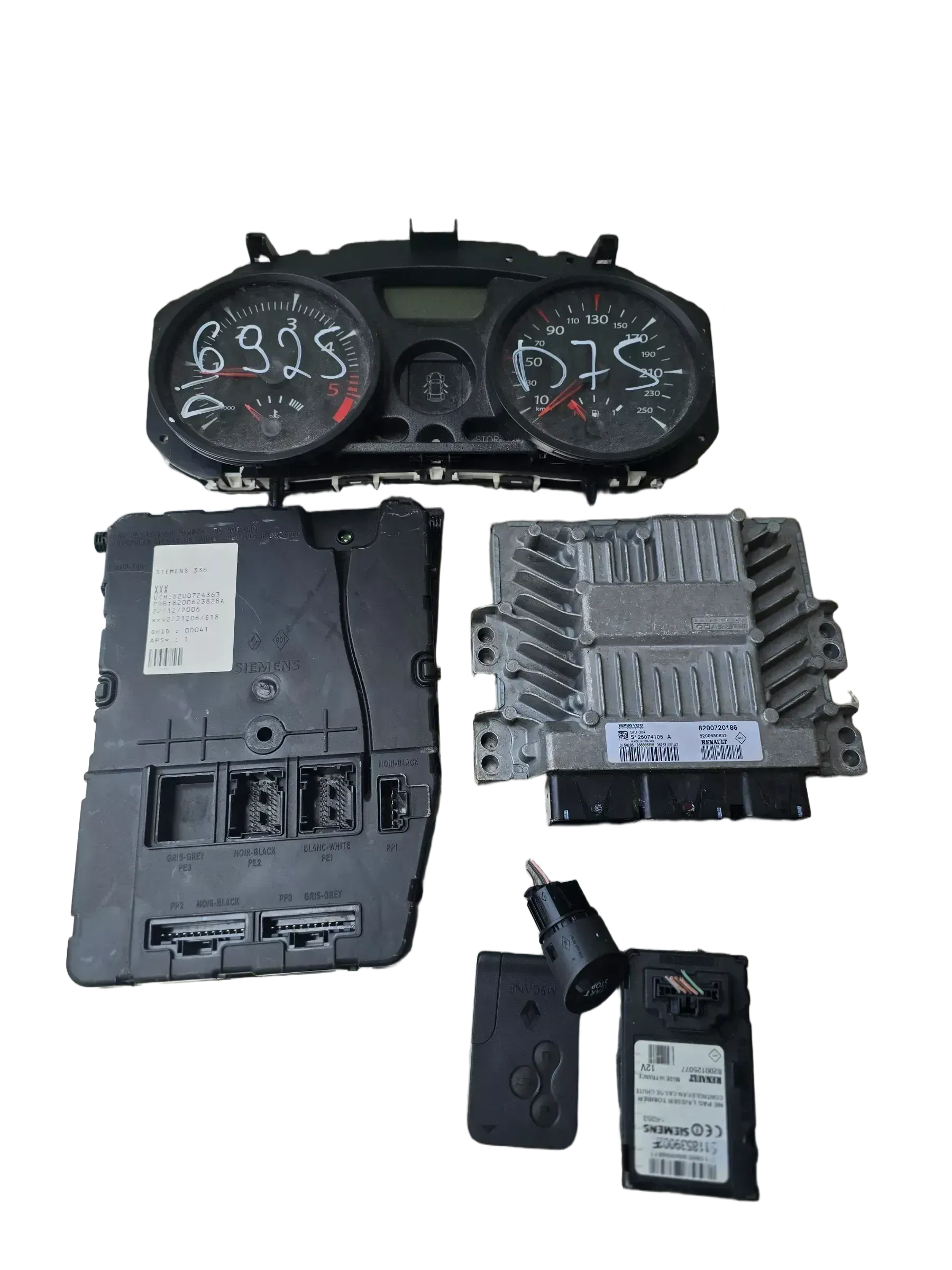 Orig. Renault Megane 2 1,5 DCI Motor Steuergerät Set 8200720186 - Bild 1