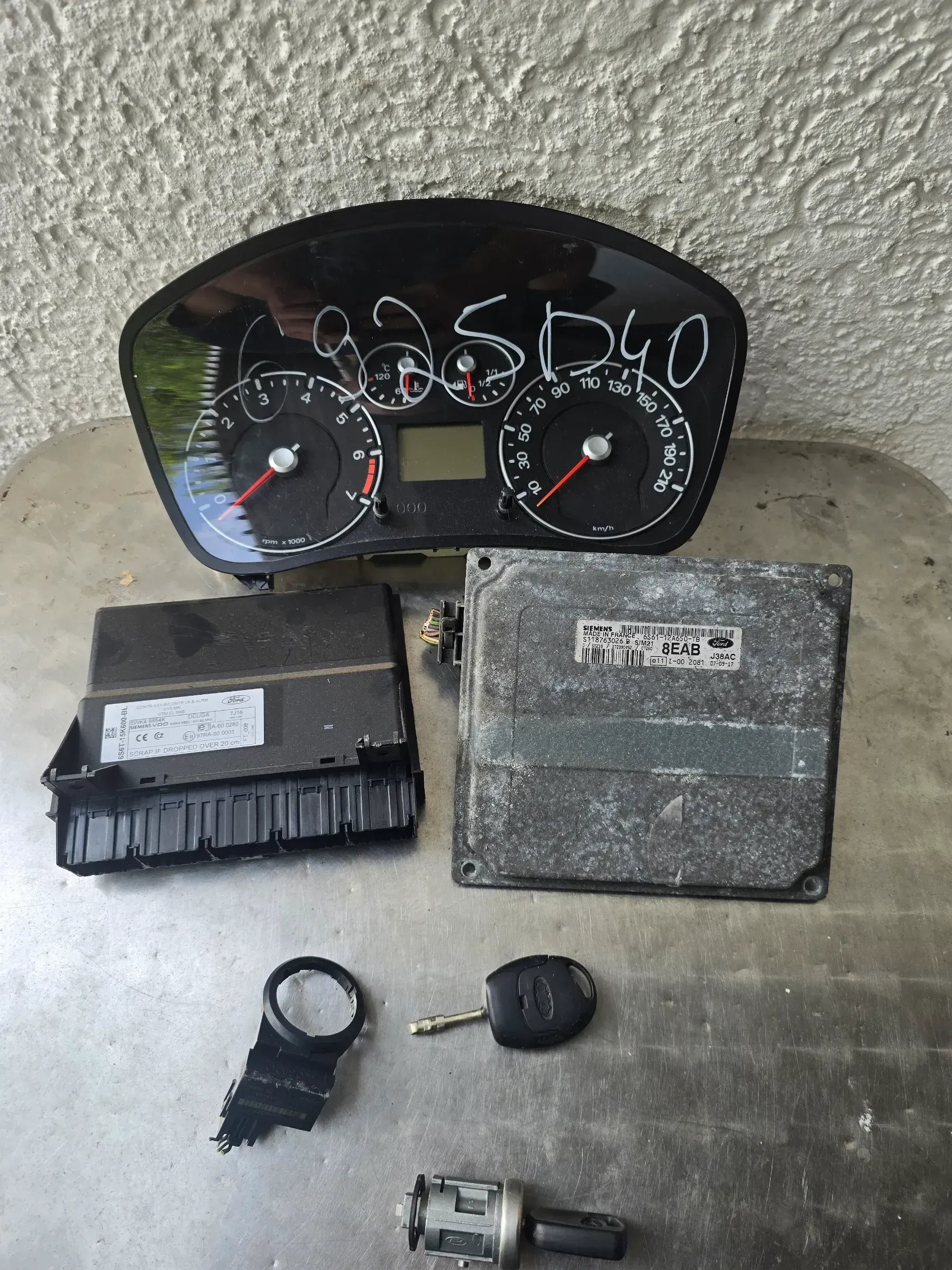 Motorsteuergerät Set Einspritzung 6S61-12A650-TB Ford Fiesta 1.3 Facelift - Bild 1