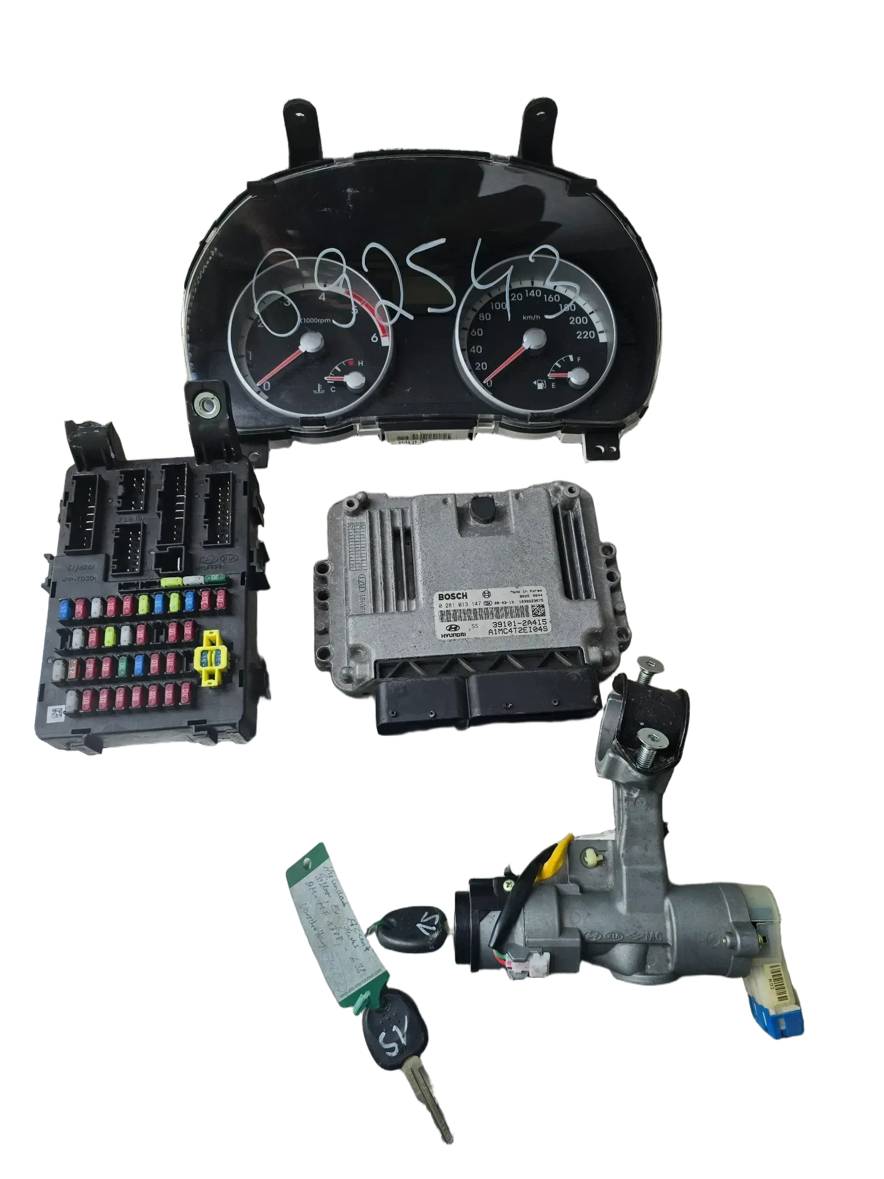 0281013147 motorsteuergerät Set für HYUNDAI ACCENT (MC) 1.5D - Bild 1