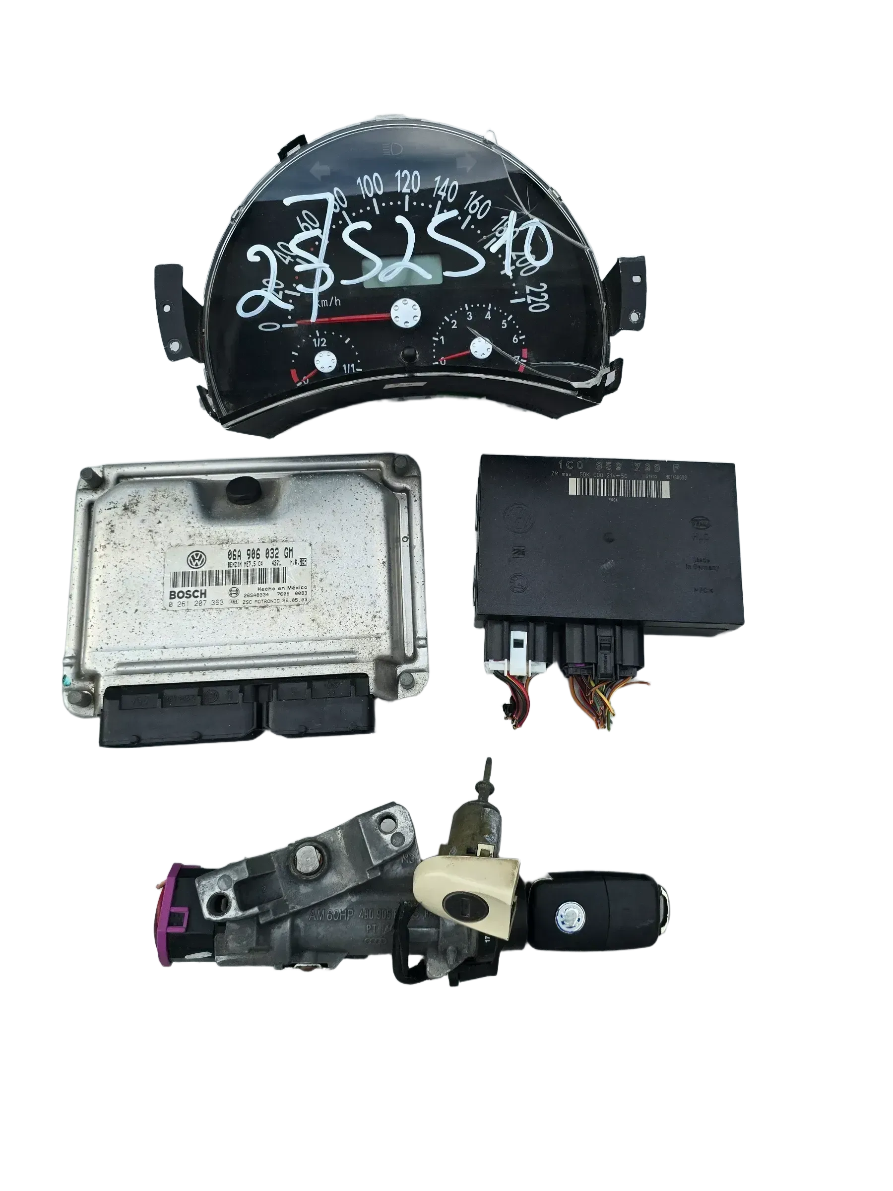 Original VW New Beetle  2,0Benzin motorsteuergerät Set 06A906032GM - Bild 1