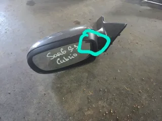 Links Außenspiegel Saab 9-3 Cabrio   Spiegel elektrisch GLAS ist defekt - Bild 2