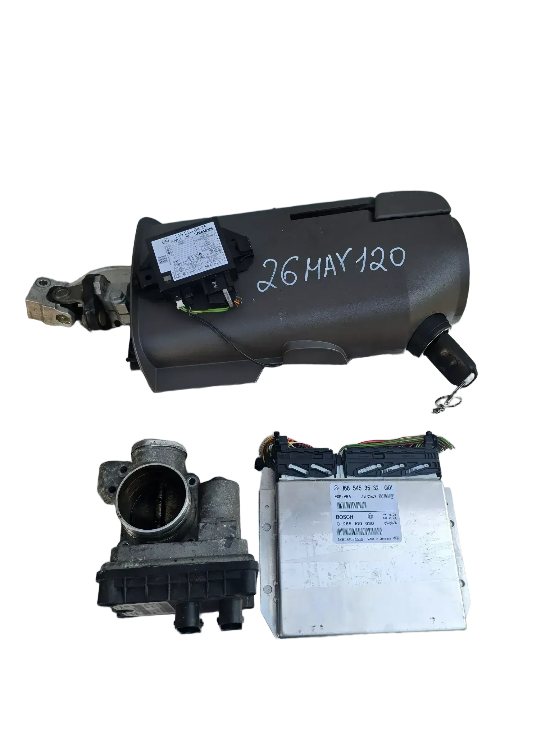 Motorsteuergerät Set Drosselklappe A1661413125 Mercedes-Benz A-Klasse W168 140 160 - Bild 1