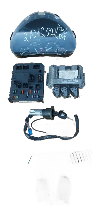 Peugeot 206 1,4 HDI 50kW 68PS Motorsteuergerät ECU Set 9664620780 0281012528 - Bild 1