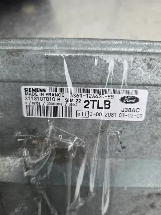 Motorsteuergerät  Set 3S6112A650BB Ford Fiesta 1.3 JH1/JD3 51 KW 70 PS - Bild 5