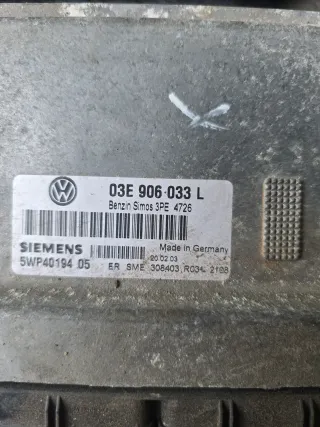 VW Polo 9N 1,2 47kw 03E906033L 64PS AZQ  Motorsteuergerät Set 26yn3 - Bild 5