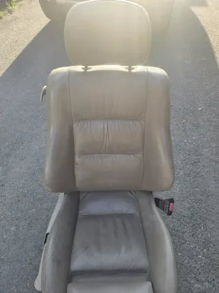 Sitz Leder Opel Astra G Cabrio Beige Vorne Rechts Sitzheizung Beifahrersitz - Bild 3
