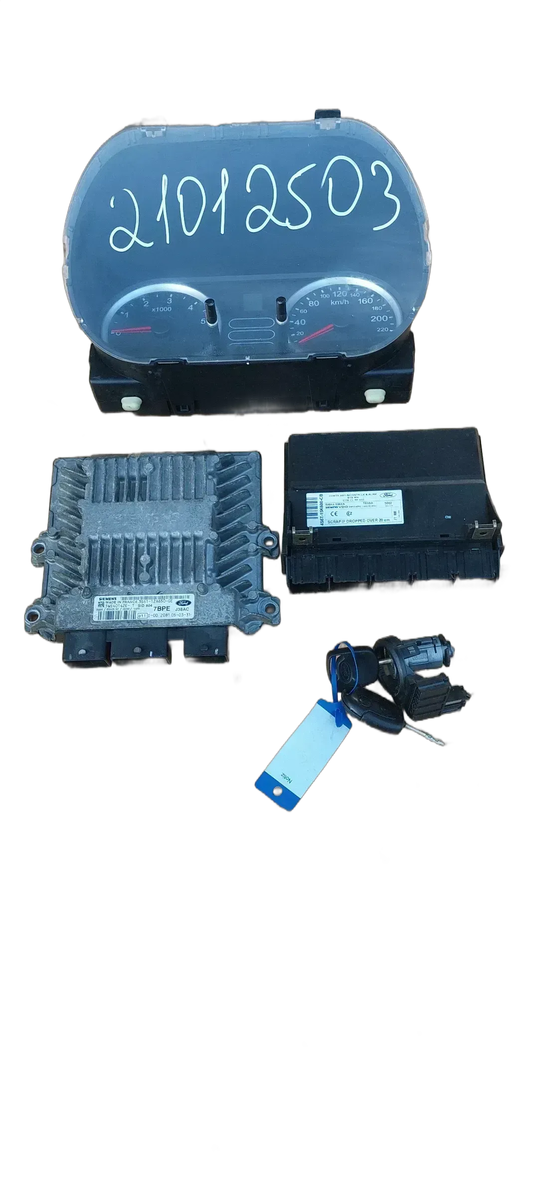 Original Ford Fiesta V 1.4 TDCI Steuergerät Set 3s6112a650GE - Bild 1