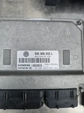 VW Polo 9N 1,2 47kw 03E906033L 64PS AZQ Motorsteuergerät Wegfahrsperre Set 3PE - Bild 4