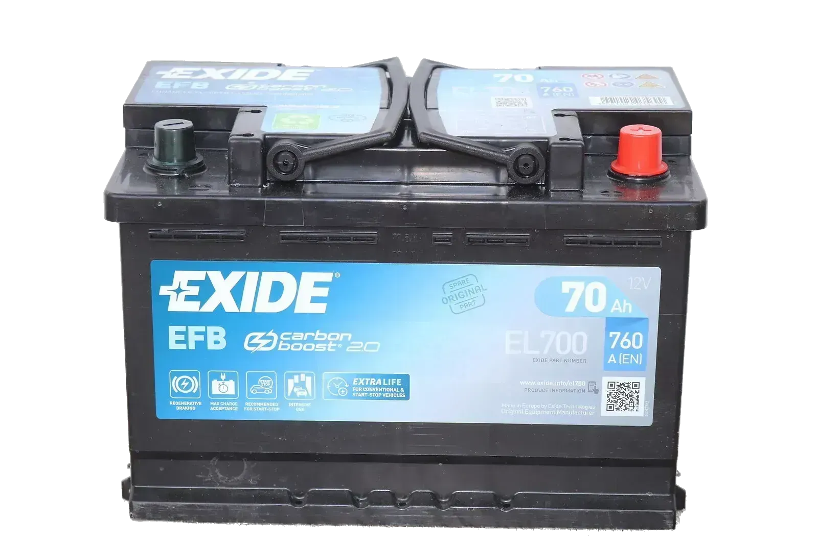 EL700 EXIDE EFB Start-Stop 12V 70Ah 720A (EN) - Bild 1