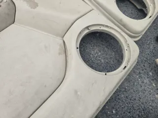 VW Golf 4 Cabrio Türverkleidung Türpappen Leder  Links +recht Hinten Beige Defekt - Bild 6