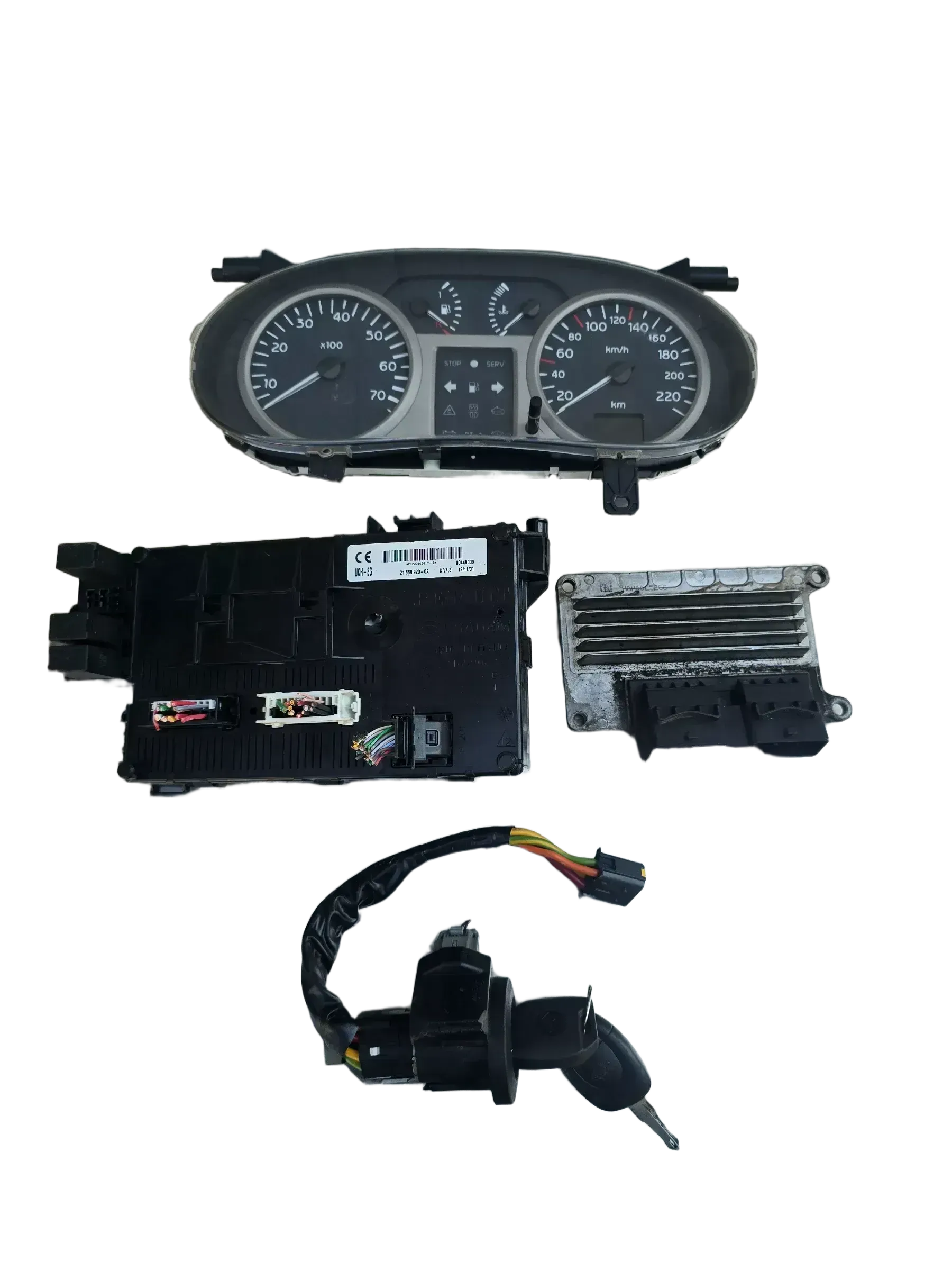 Renault Clio II Motorsteuergerät Set 8200162381 - Bild 1