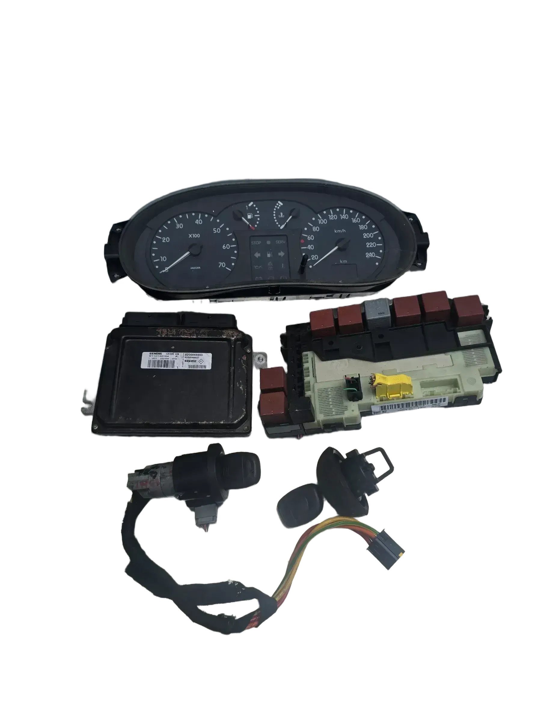 Renault Clio  II Motorsteuergerät Set 8200044453 - Bild 1