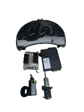 Opel Corsa C 1,0 12V Z10XEP Motorsteuergerät Set  QB 0261207720 - Bild 1