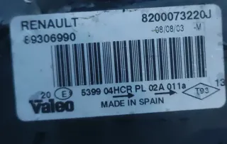 Hauptscheinwerfer Links Halogen 8200073220J RENAULT MEGANE II Cabrio bj 2003 - Bild 2