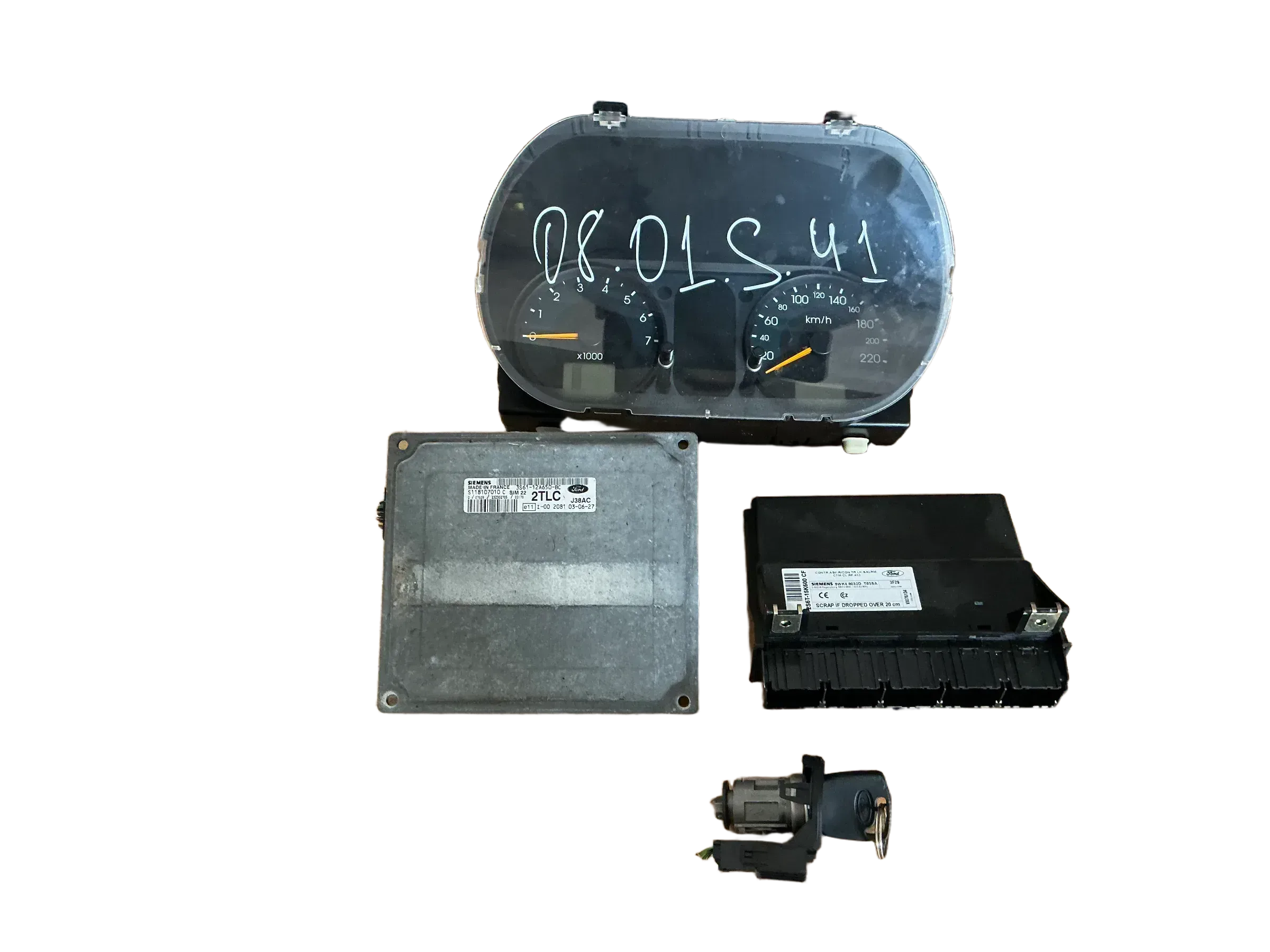 FORD FIESTA V JH, JD Motorsteuergerät Set ECU 3S61-12A650-BC - Bild 1