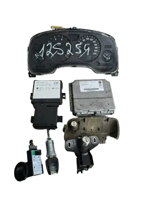 Opel Astra G 1,6 l Zündschloß SET Motorsteuergerät 16268377 - Bild 1