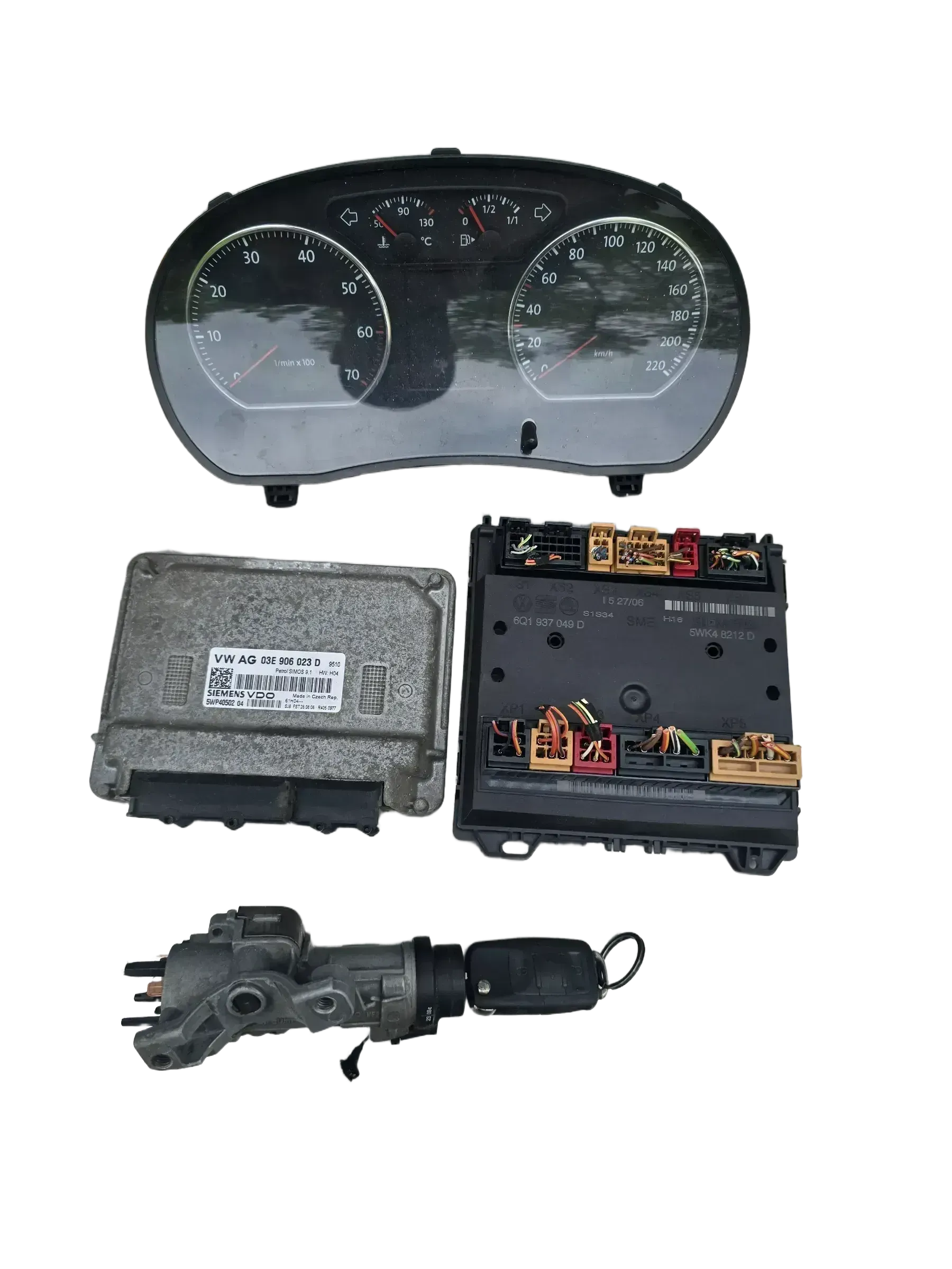 VW Polo 9N3  1,2 47kw 03E906023D 64PS BME  Motorsteuergerät Set - Bild 1
