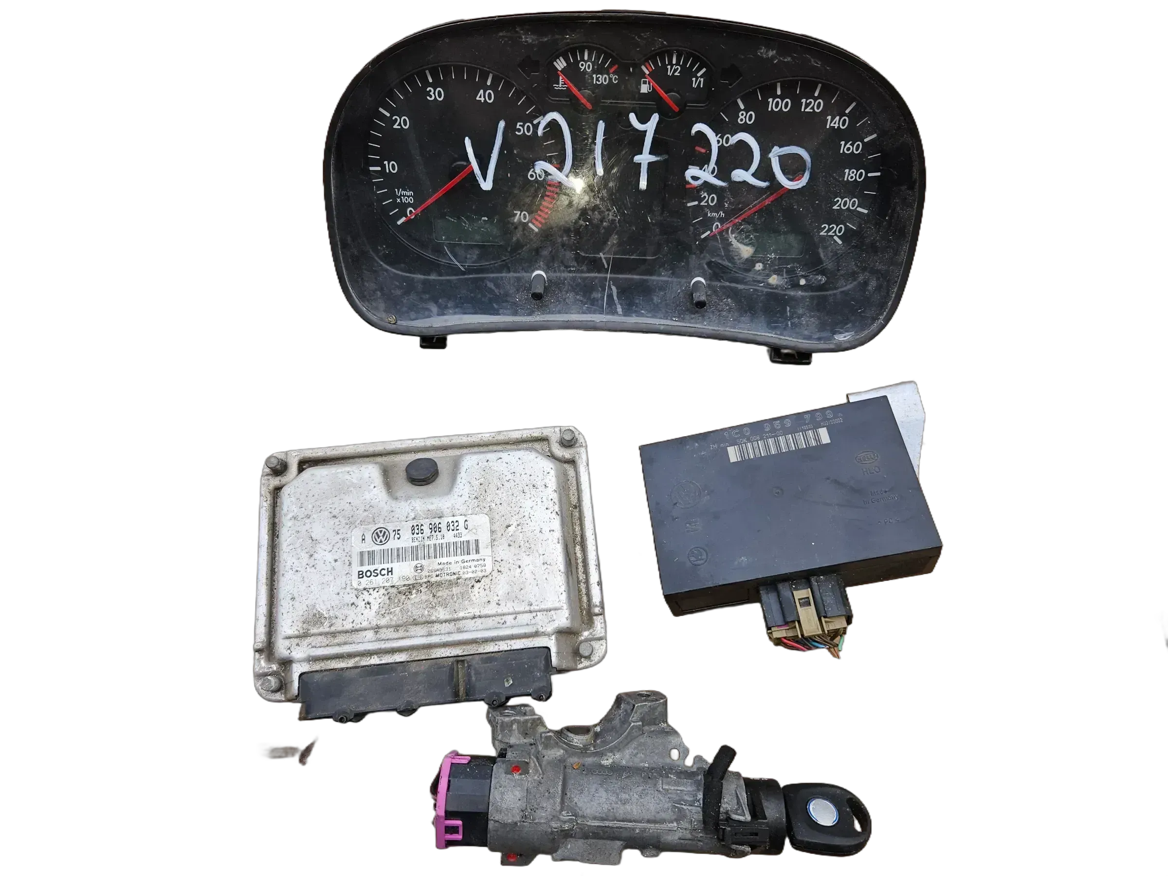 Motorsteuergerät VW Golf 4  036906032G Set - Bild 1
