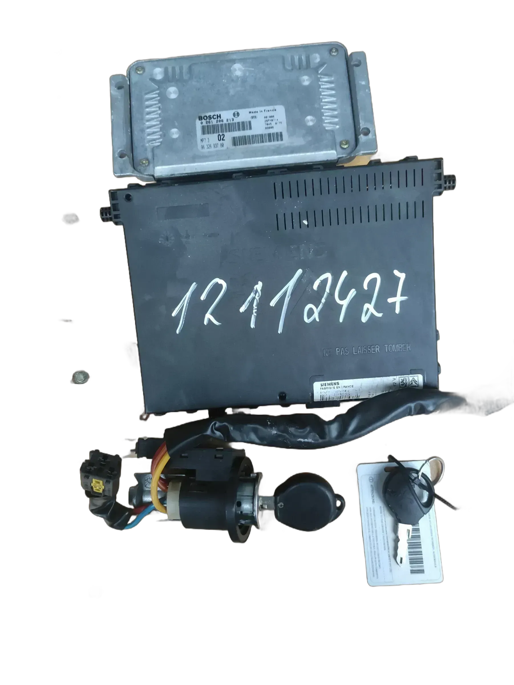 PEUGEOT 206 1.4I Motor Steuergerät set 9632693780  0261206213 - Bild 1