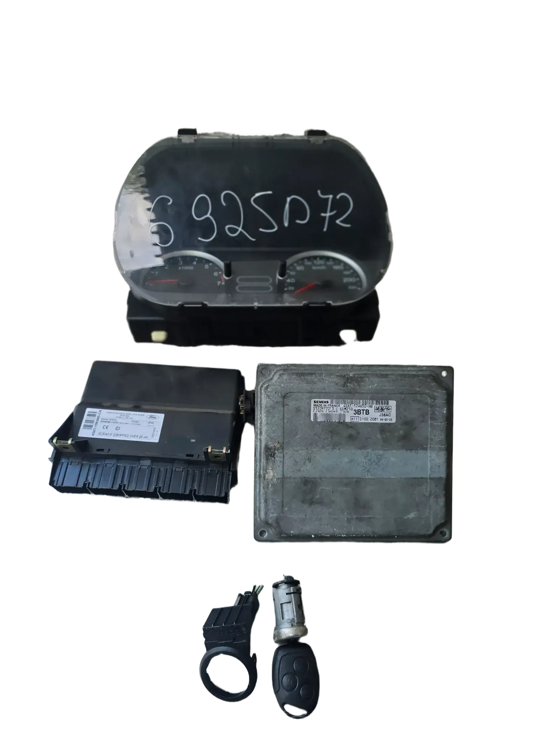 Ford Fiesta V  1.4 Motorsteuergerät Set Siemens 4S6112A650NB - Bild 1